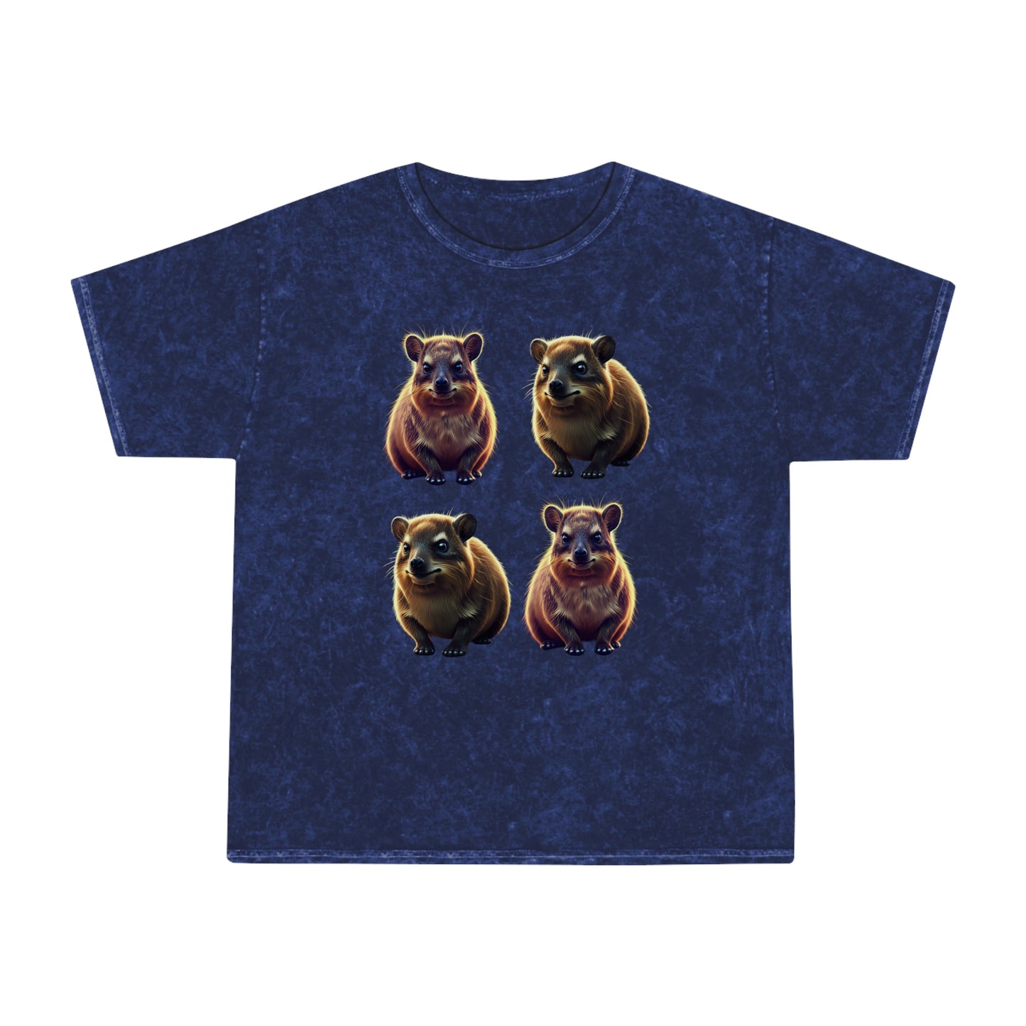 Hyrax Diamond Rock Rabbits Unisex Mineral Wash T-Shirt