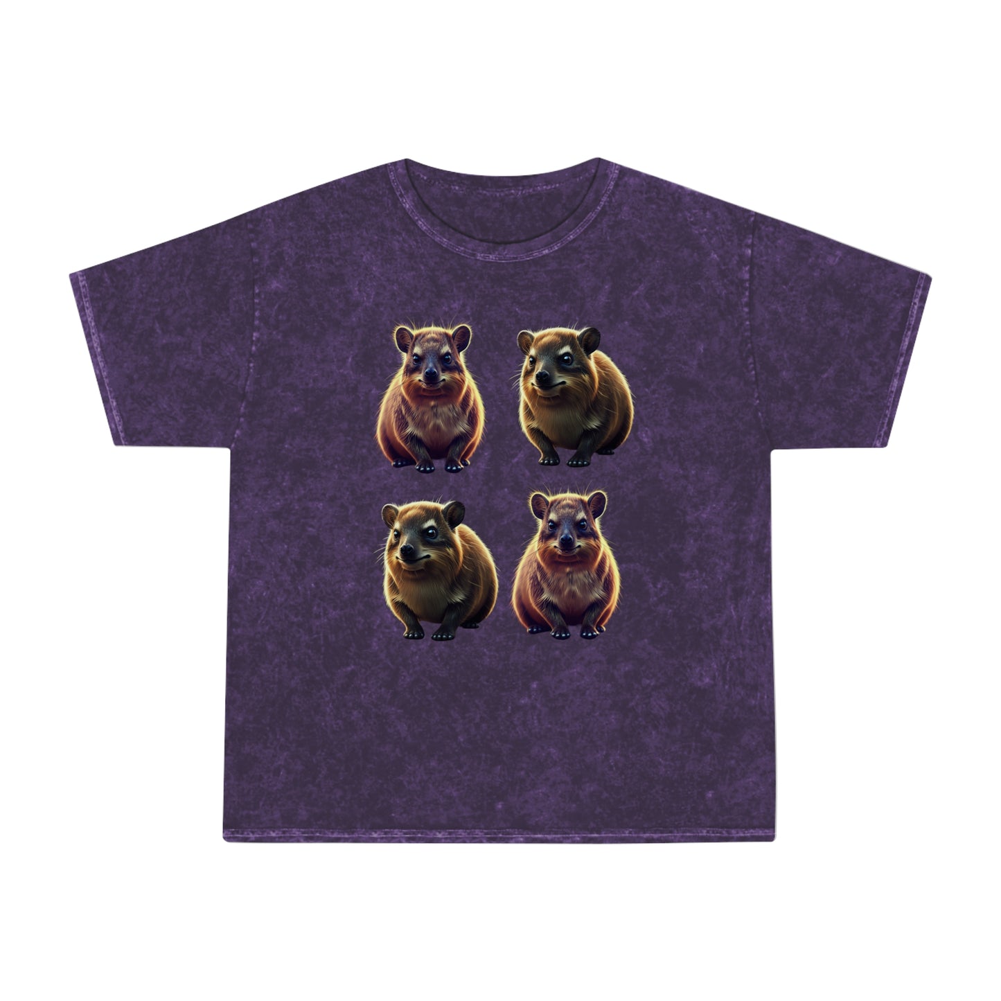 Hyrax Diamond Rock Rabbits Unisex Mineral Wash T-Shirt