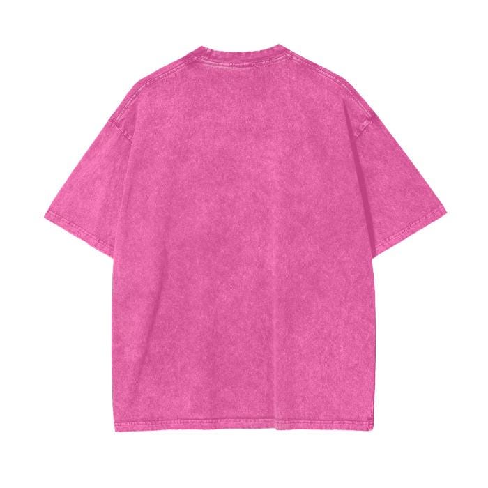Pastel Purple Pink Cat Ghost Shimmer Glitter Slime Goo Drip Pastel Goth Ink Cloud Drip Boyfriend Fit Acid Wash Oversize T-Shirt - 250 GSM