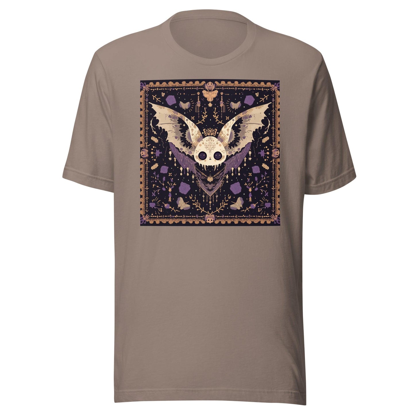 Chibi Anime Dumpling Bat Moth Pastel Goth Tile Unisex t-shirt