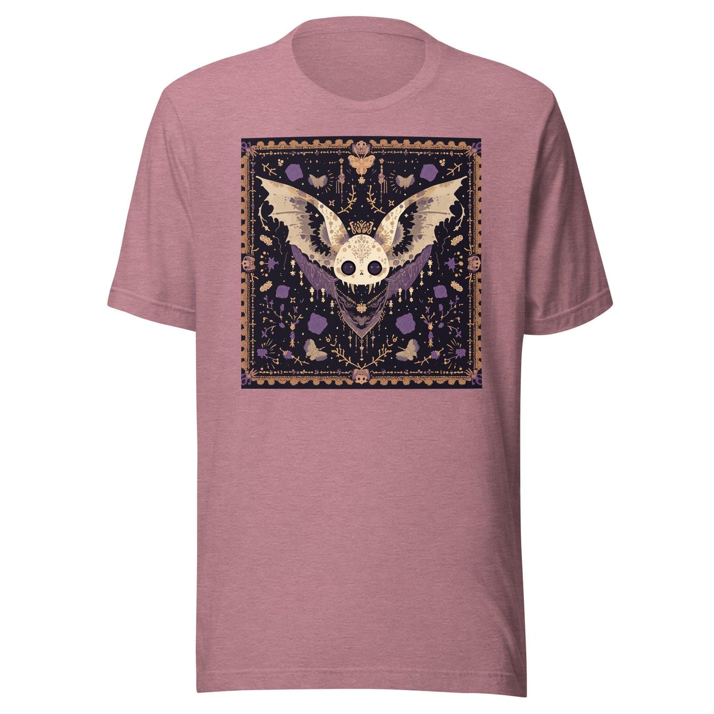 Chibi Anime Dumpling Bat Moth Pastel Goth Tile Unisex t-shirt