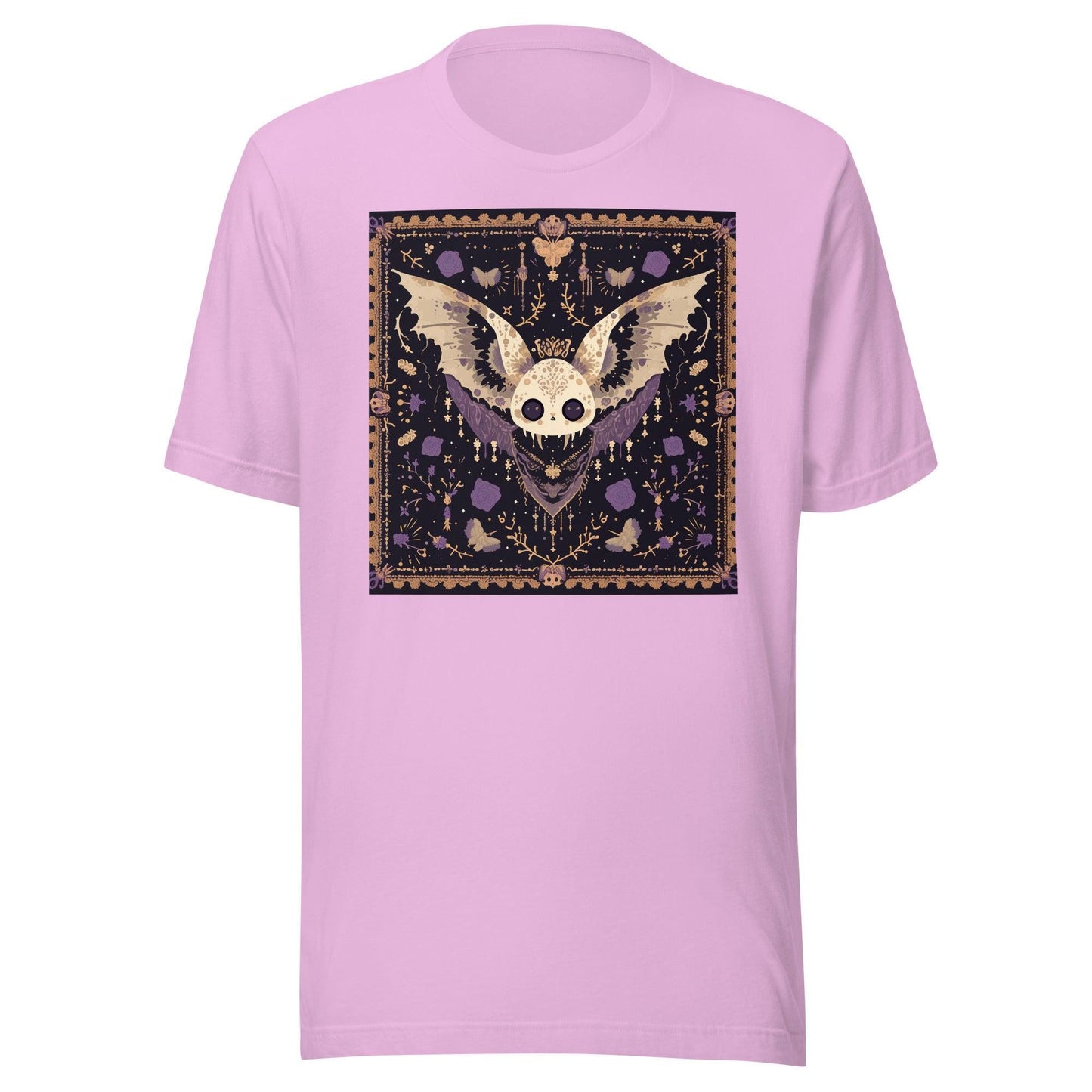Chibi Anime Dumpling Bat Moth Pastel Goth Tile Unisex t-shirt