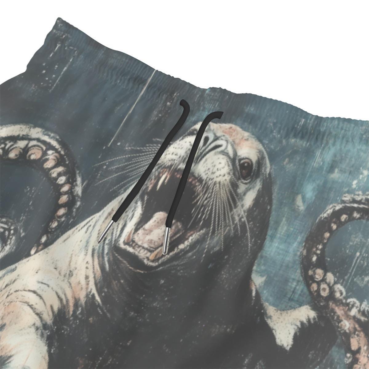 All-Over Print Men‘s Beach Shorts With Lining
