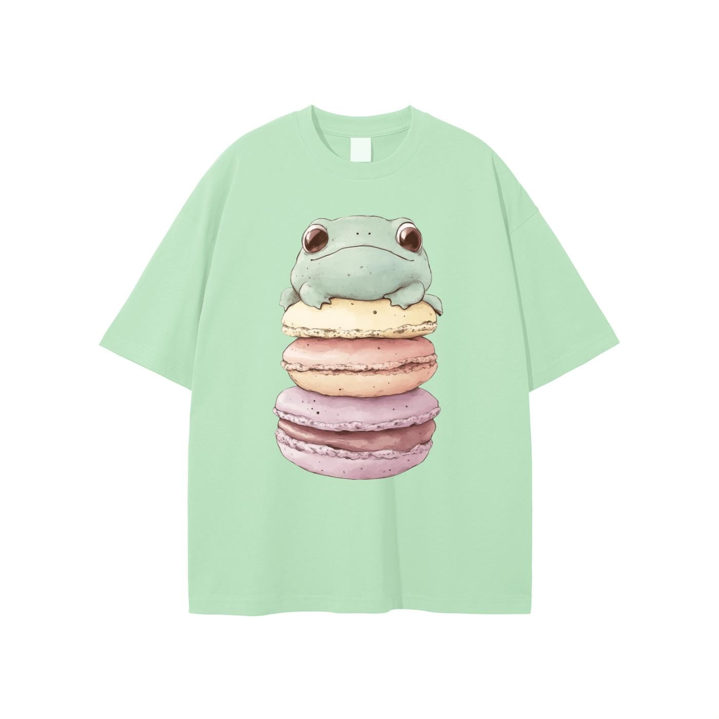 Stacked Macaroon Frog Pastel Chibi Anime Frog Unisex T-shirt