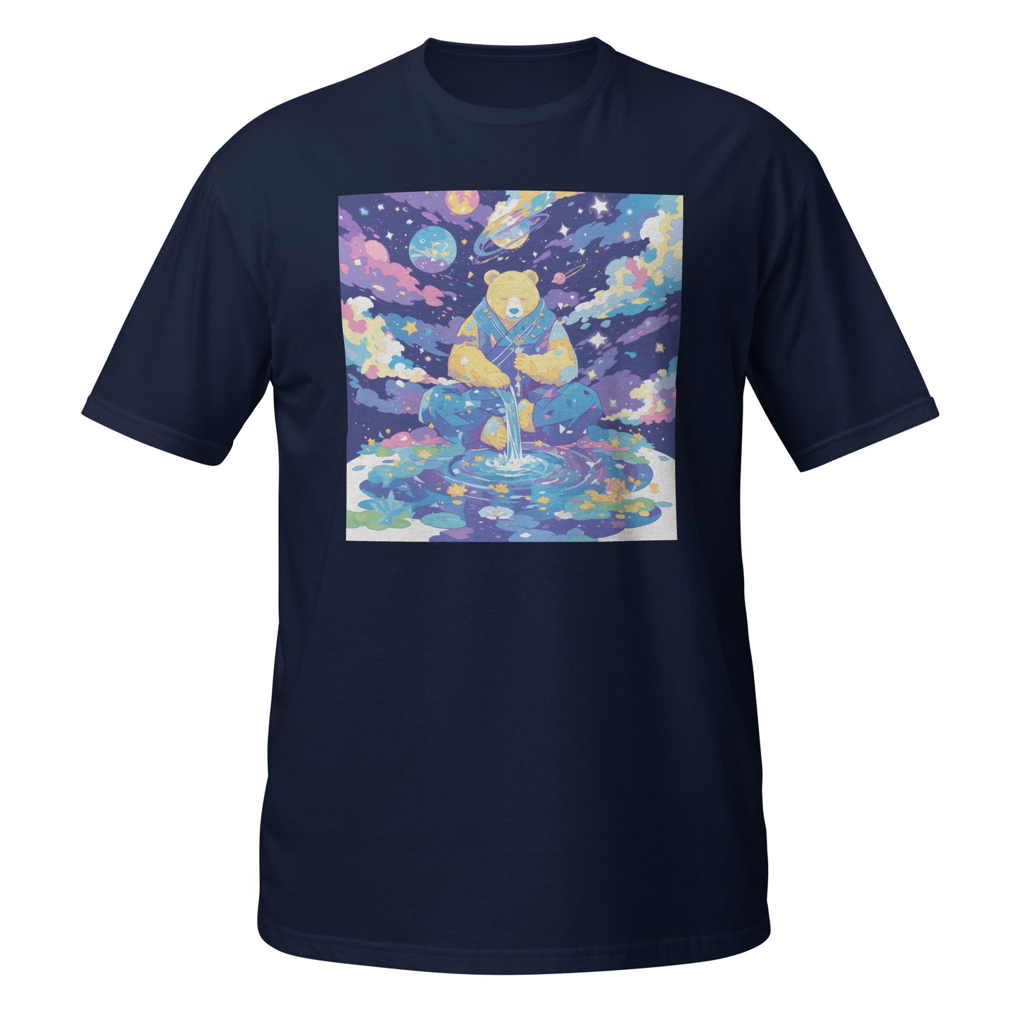 Bear Space Drip Color Pond Unisex Tee