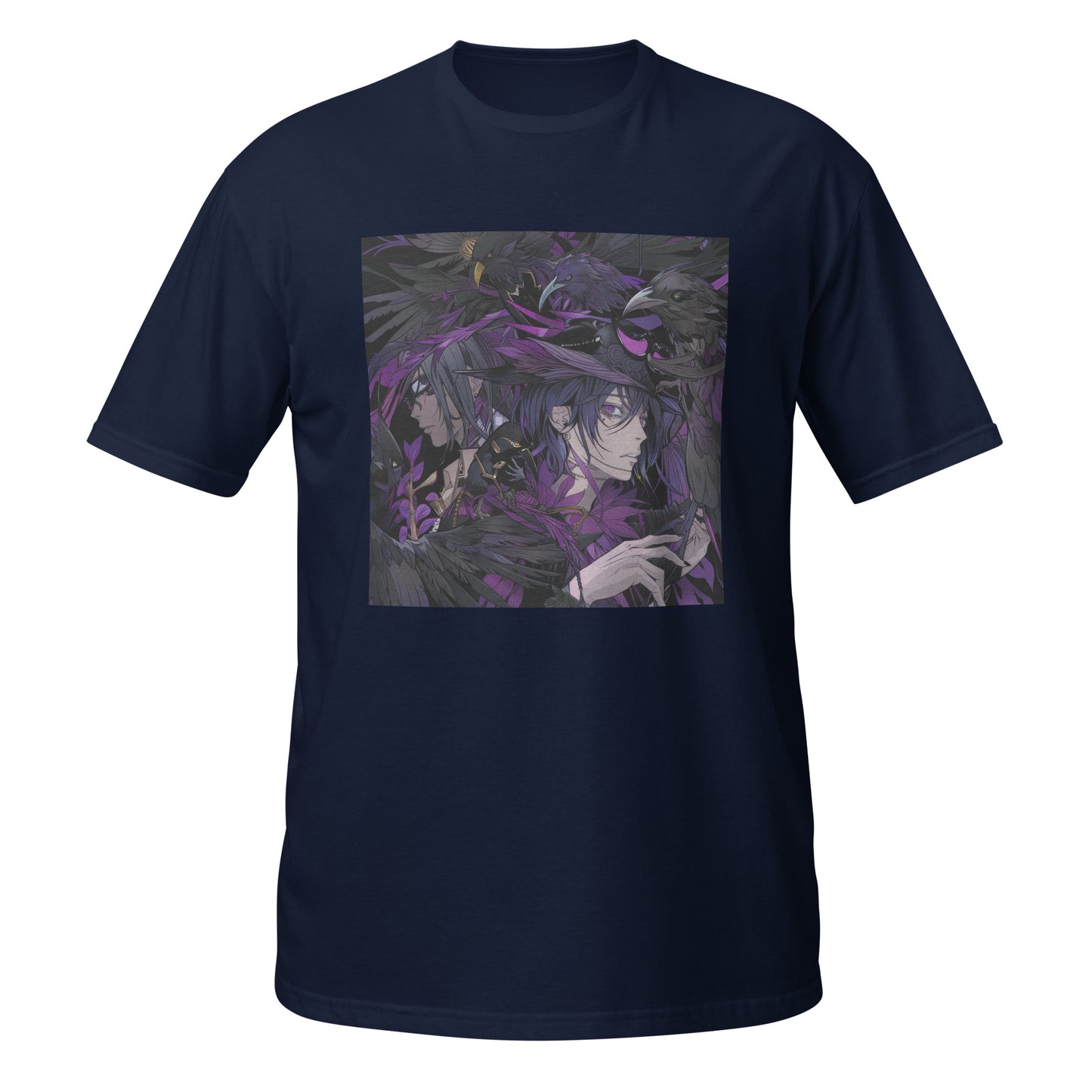 Tengu Crow Purple Anime Man Unisex Tee