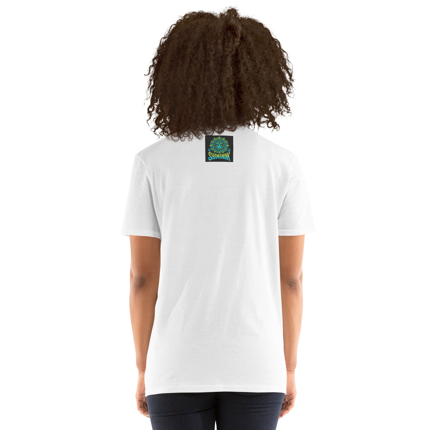 Blue Glow Eye Face in Clouds Reflection Sky Azul NavyUnisex Tee