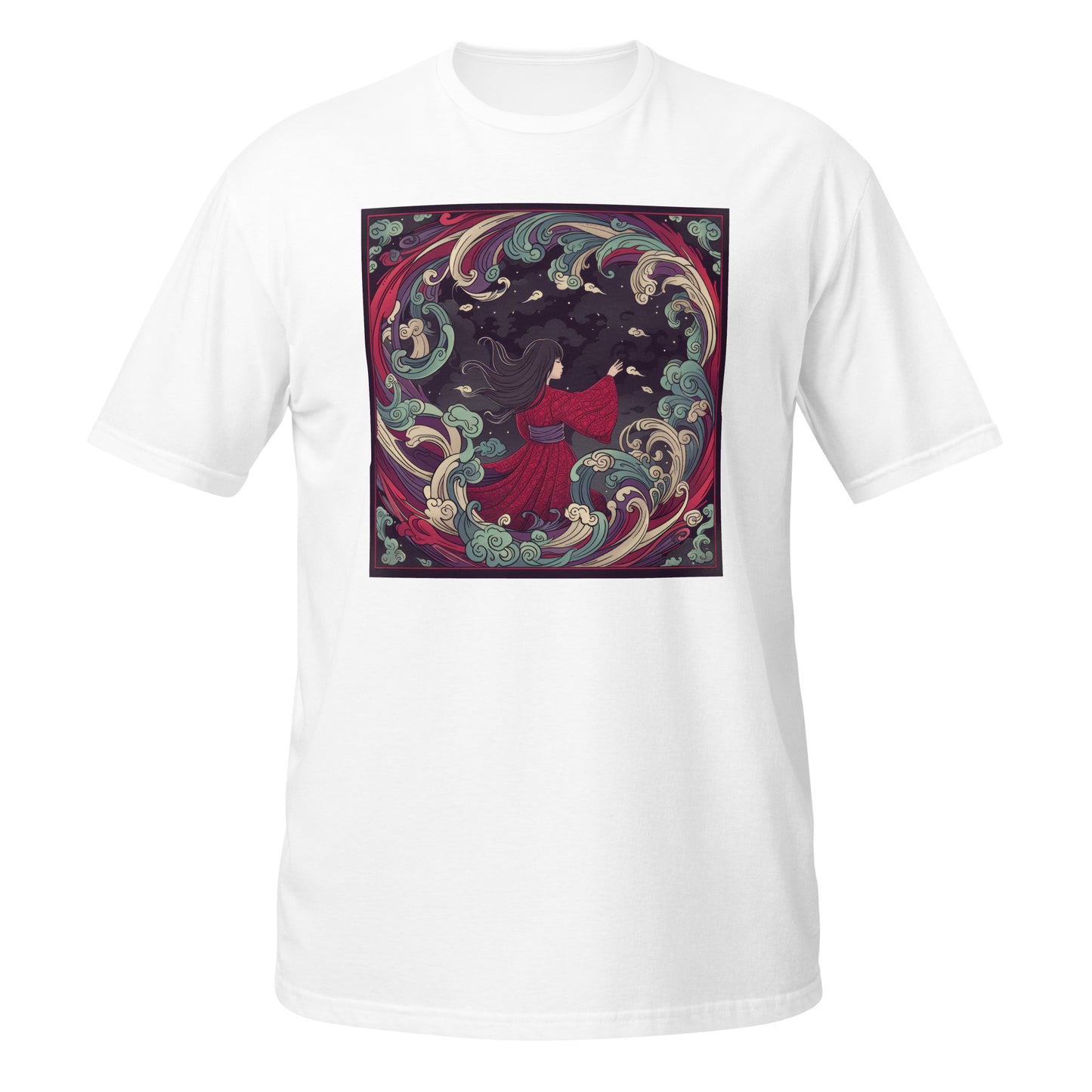 Wave Girl Swirl Avant Kimono Anime Unisex Tee