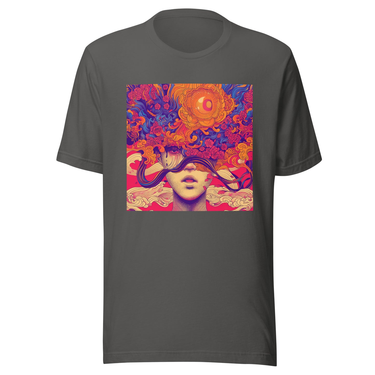 Orange Vivid Flower Head Lady Hot Avant
