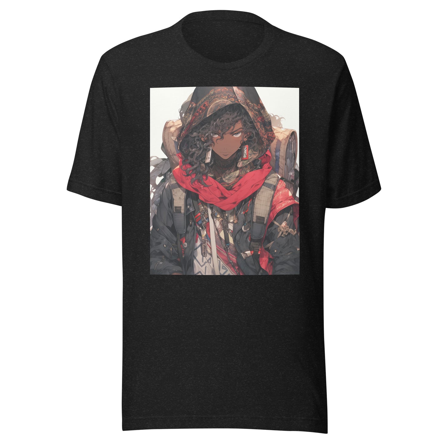 Rustic Cloaked Anime Man Steampunk Unisex Tee