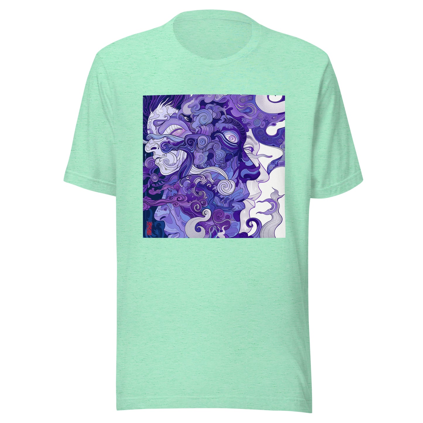 Purple Wave Profile Avant Faces Smoke Swirl Unisex Tee