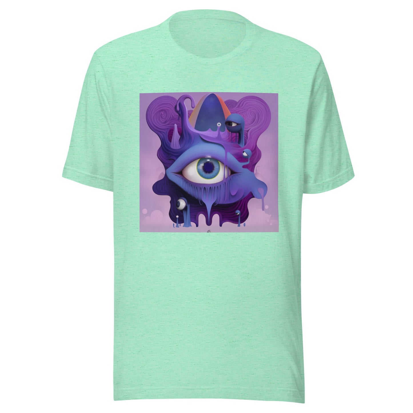 Purple Wierdcore eyedrip Picas Abstract Unisex Tee