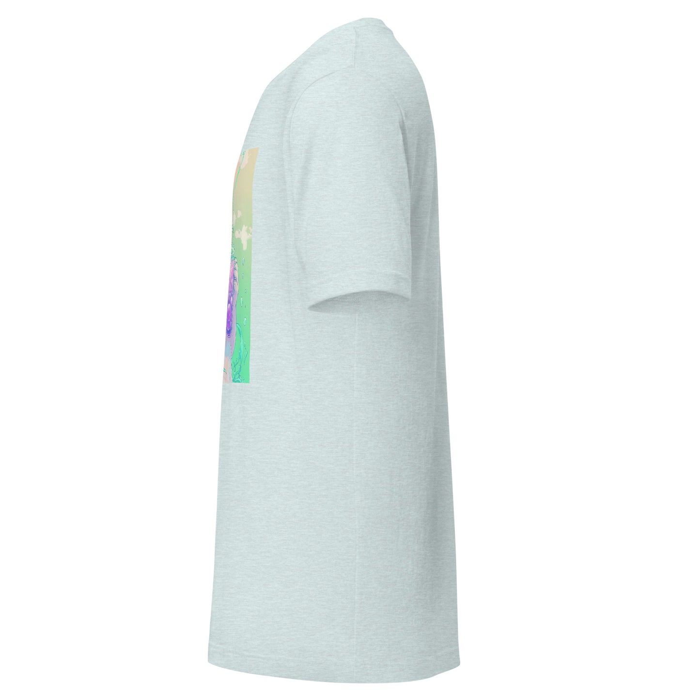 Pastel Mint Pink Baby Haarp Seal Boba Tea Unisex Tee Shirt