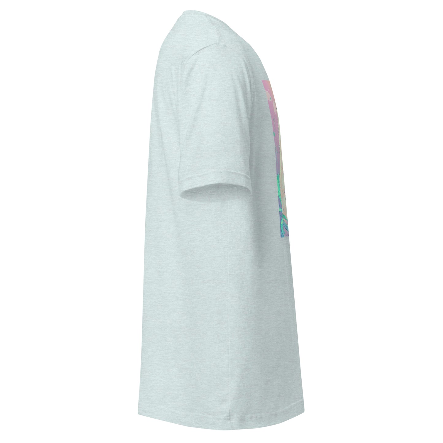 Pastel Mint Pink Baby Haarp Seal Boba Tea Unisex Tee Shirt
