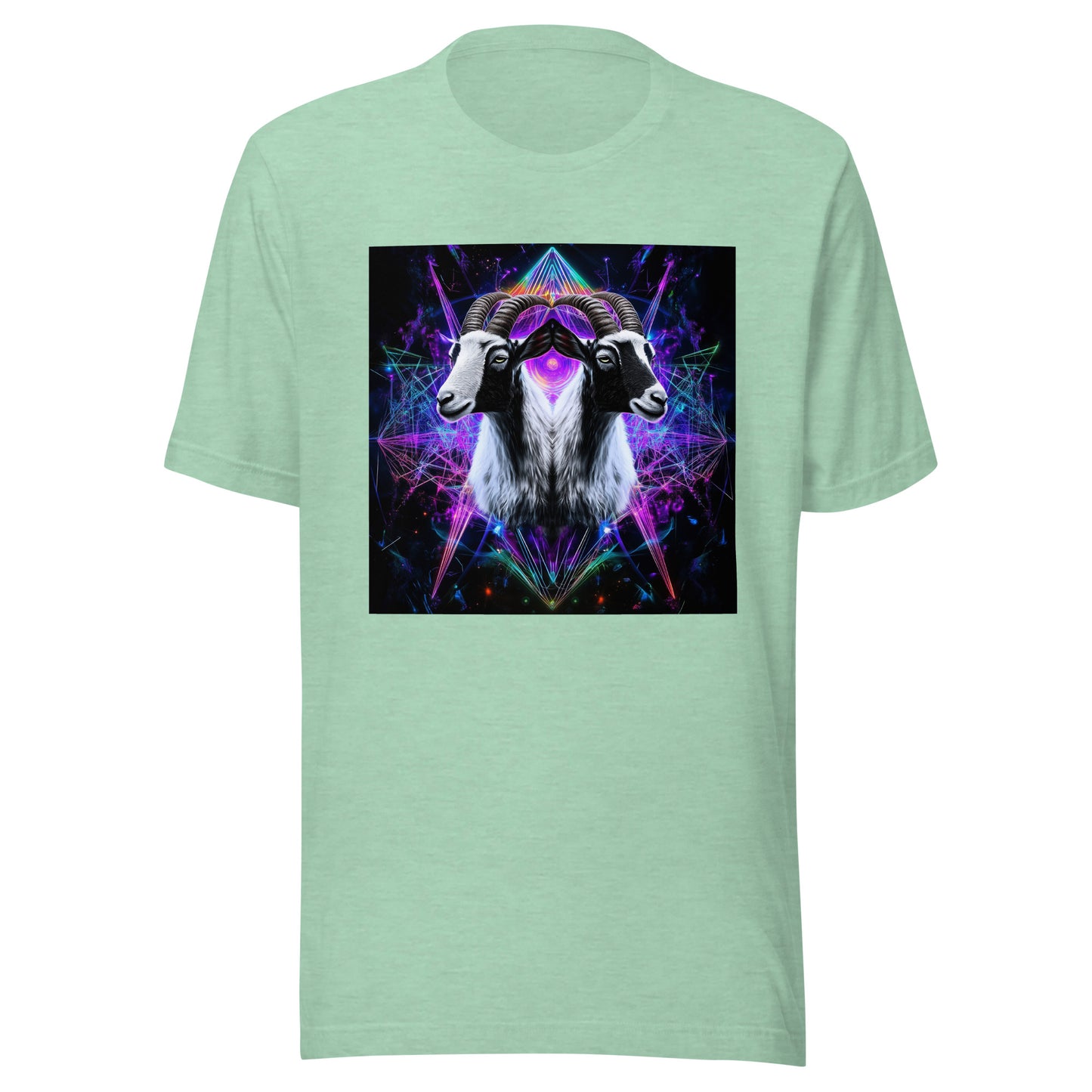 Goat Sacred Geometry Fractal Unisex Tee