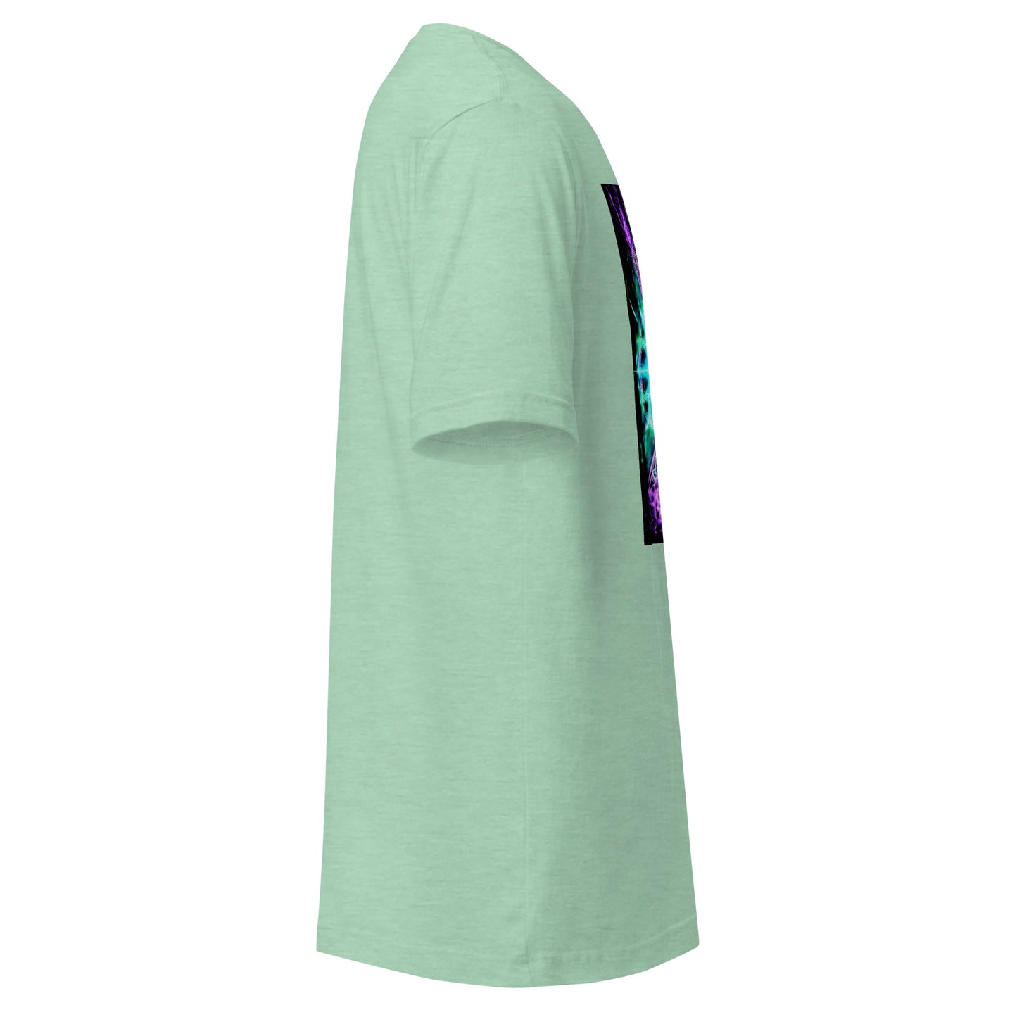 Purple Teal Opossum Fractal Reflection Festival Unisex Tee