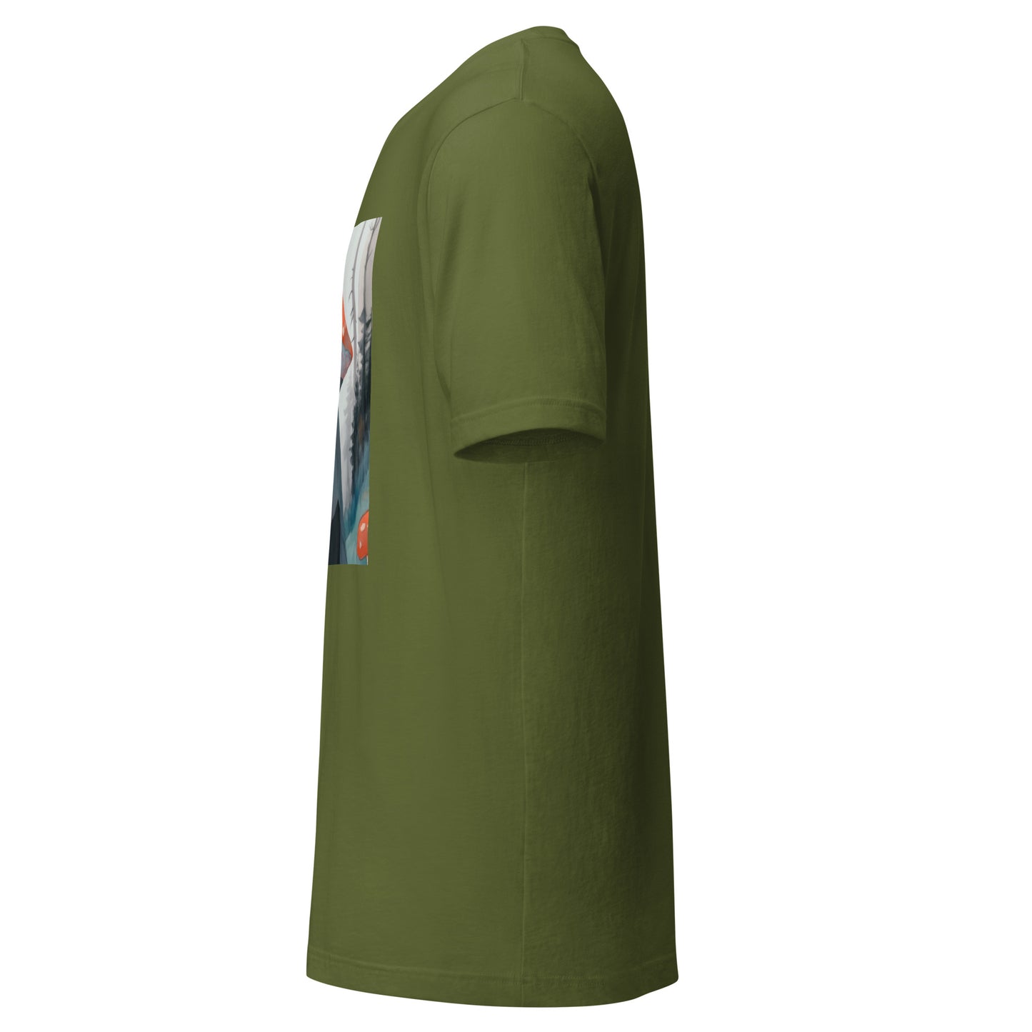 Shroom Misty Sky Trenchcoat Hat Lady Unisex Tee