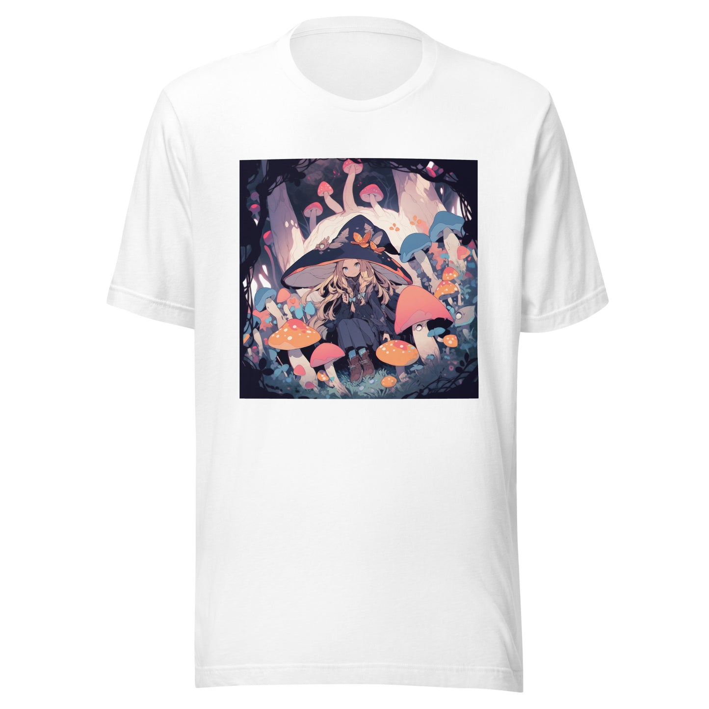 Oversized hat anime Shroom Forest Woodland Unisex Tee