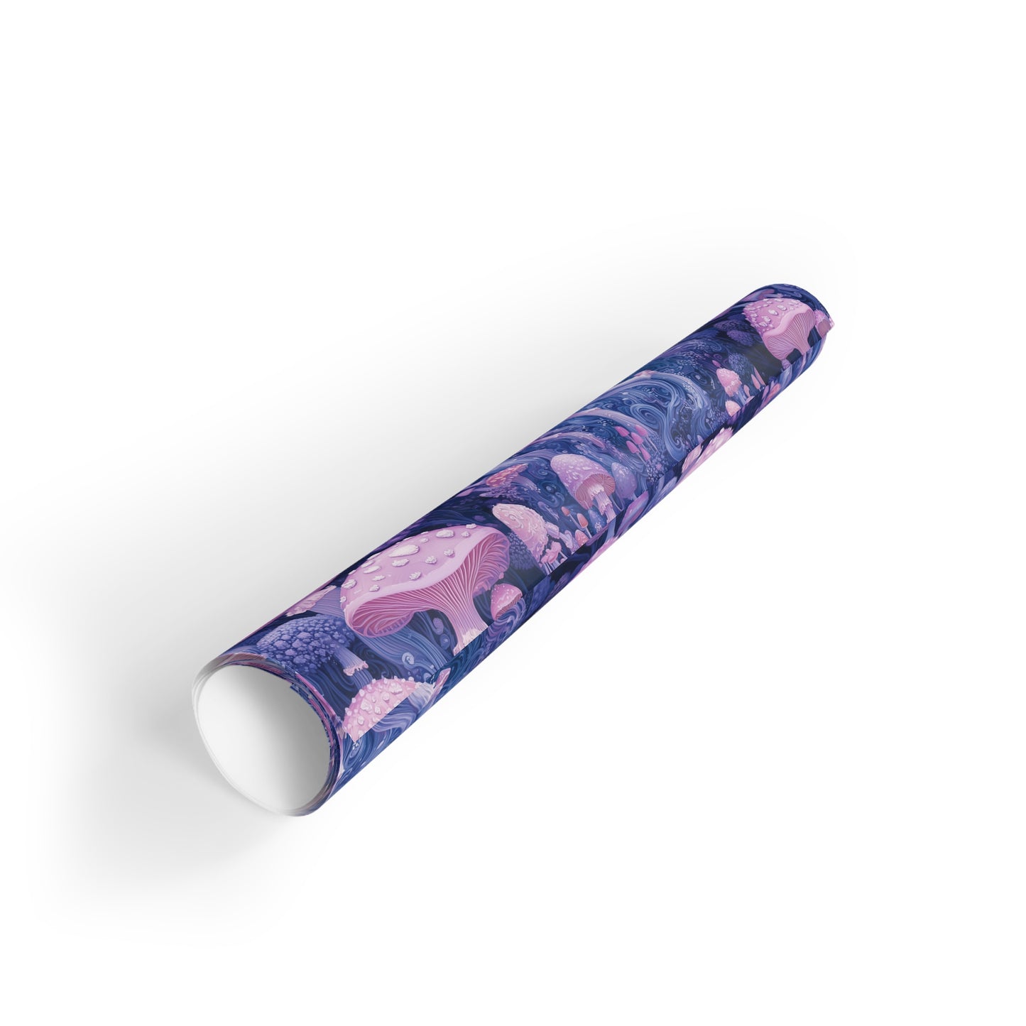 Purple Lavender Mushroom Pastel Psychedelic Clusters Gift Wrapping Paper Rolls, 1pc