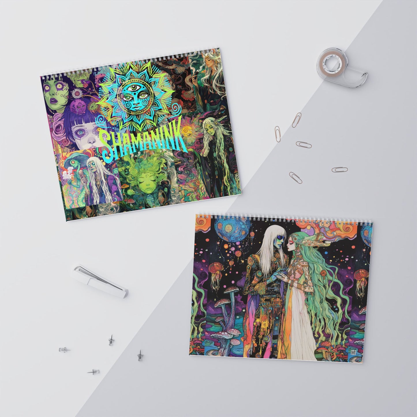 ShamanInk Threads Art Variety Wall Calendars (2025)