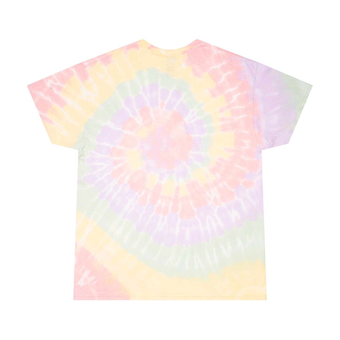 BobaCat Chibi big eyes Pastel Tie-Dye Tee, Spiral