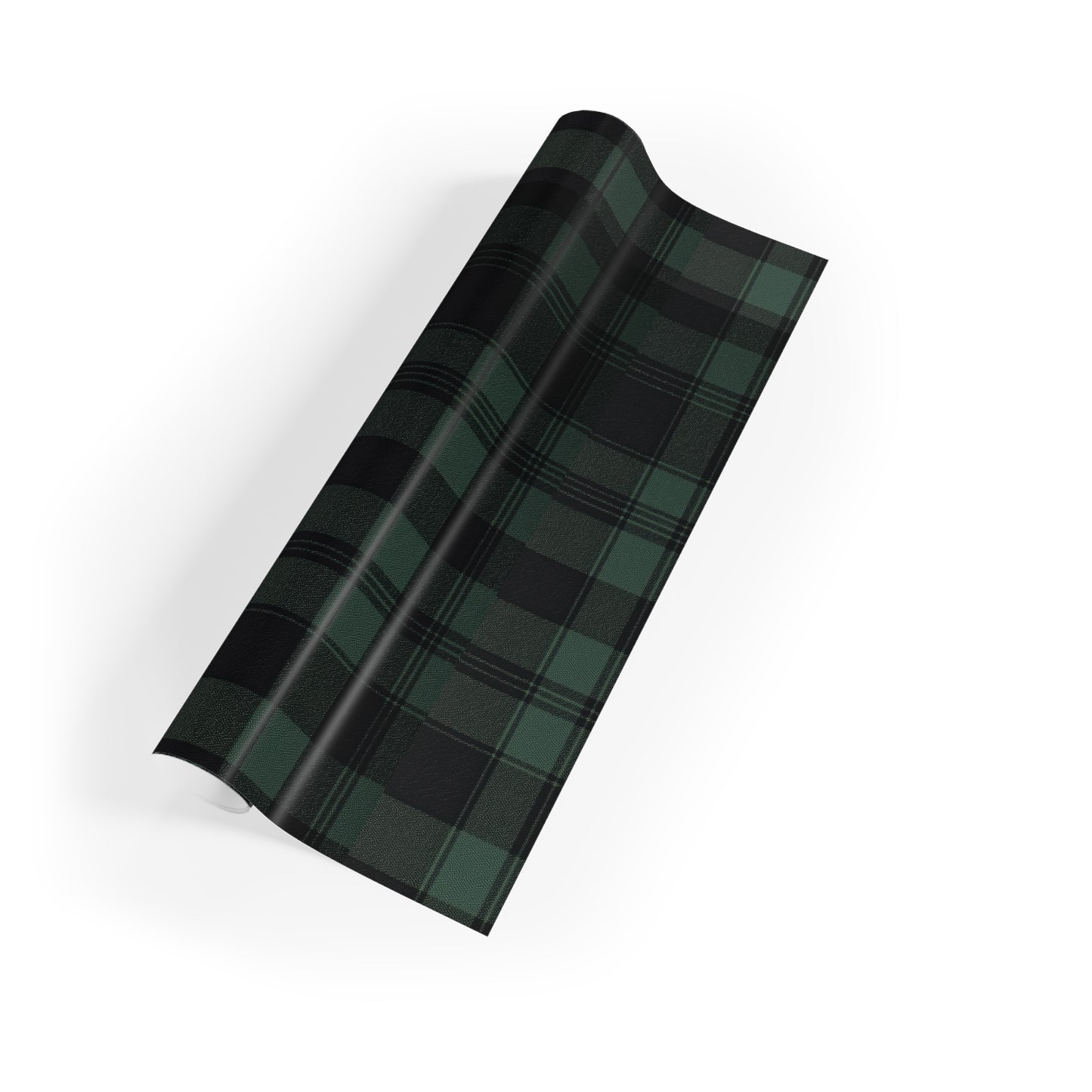 Forest Green Black Plaid Gift Wrapping Paper Rolls, 1pc