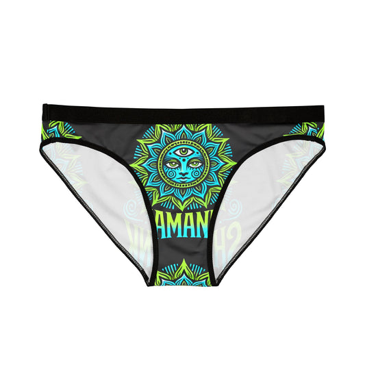 Shamanink Green Blue Sun Logo Women's Underwear (AOP)