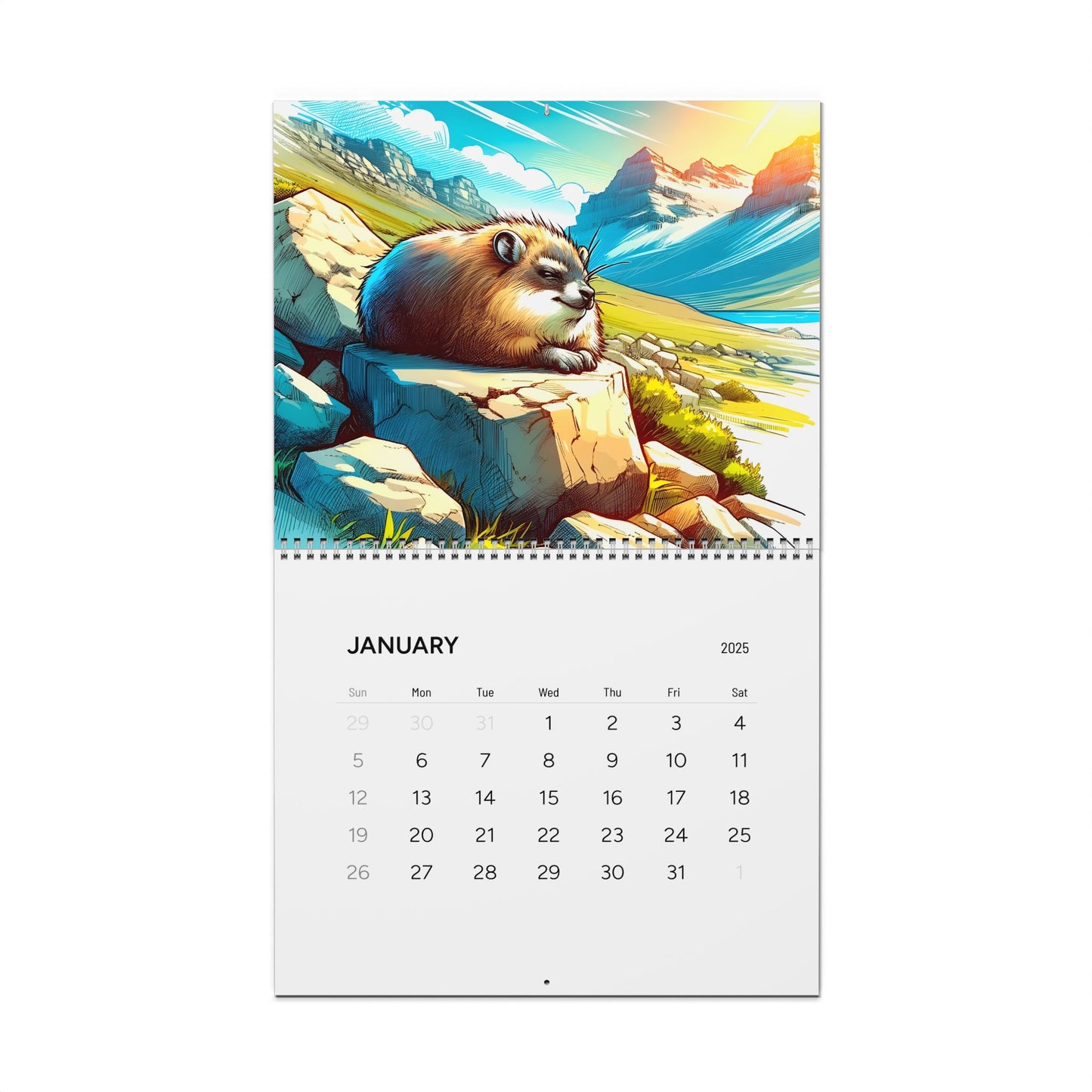 ShamanInk Threads Art Variety Wall Calendars (2025)