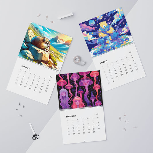 ShamanInk Threads Art Variety Wall Calendars (2025)
