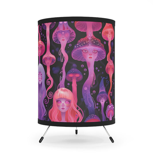 Jellyfish UV Pastel Lava Lamp Spirit Drip Tripod Lamp with High-Res Printed Shade, US\CA plug