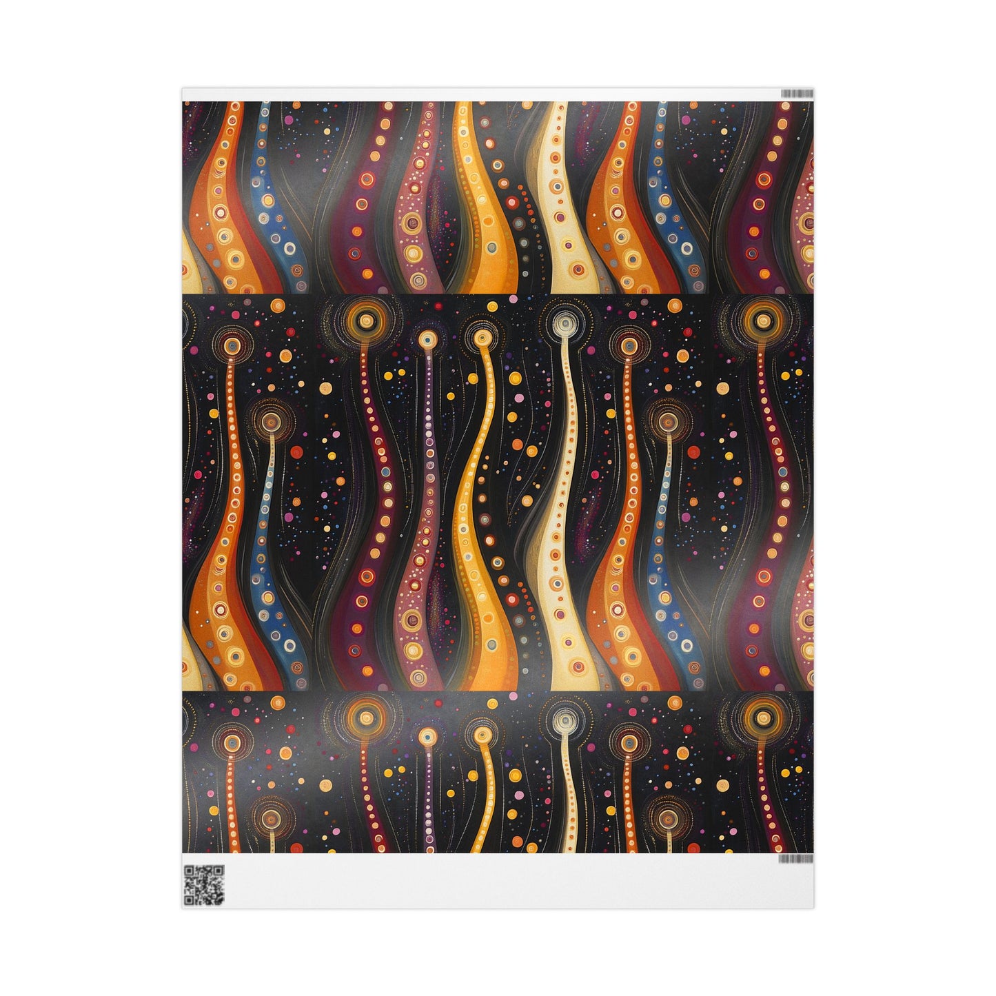 Swirl Celestial Orb Sun Glow Pattern Wrapping Papers