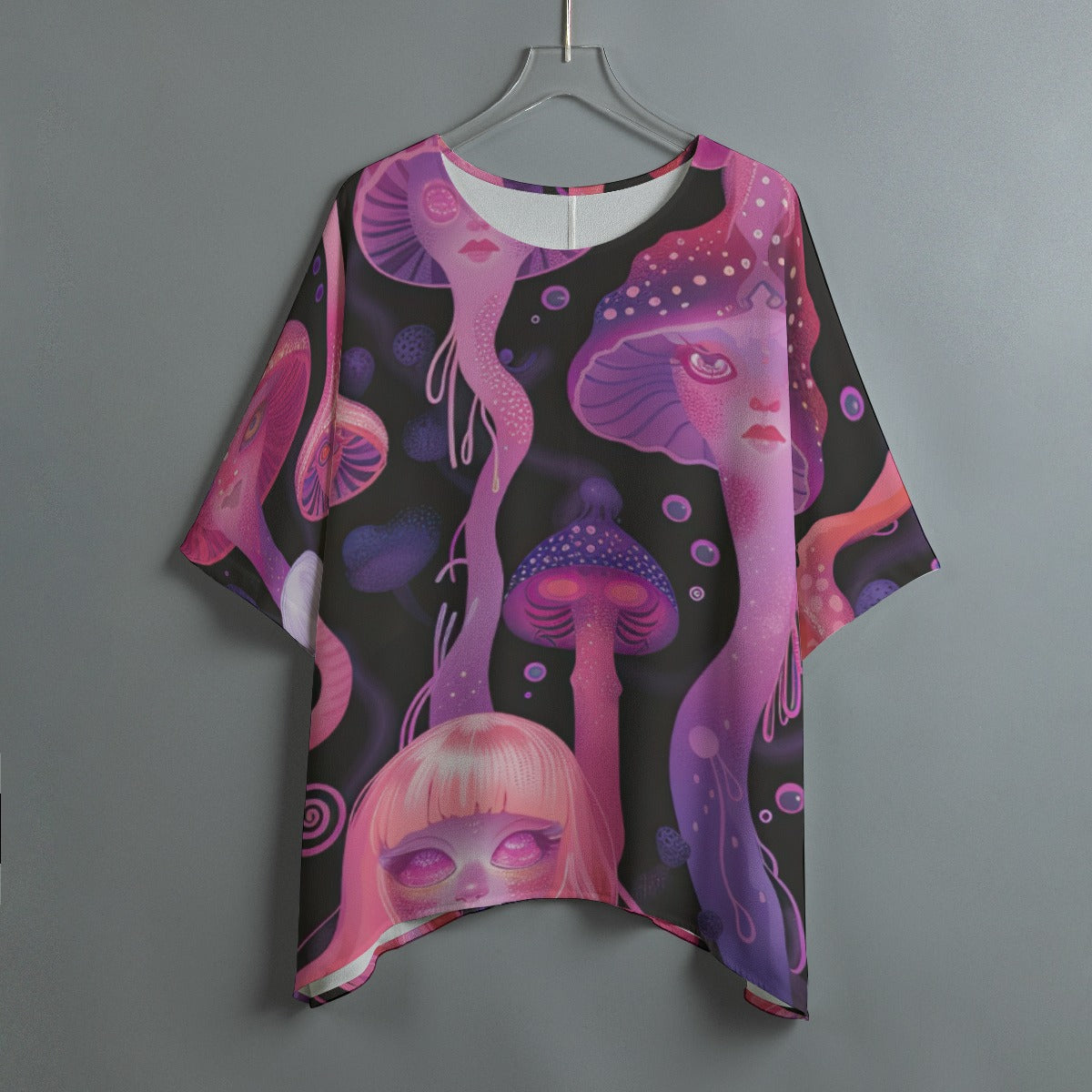 All-Over Print Women's Bat Sleeve Shirt