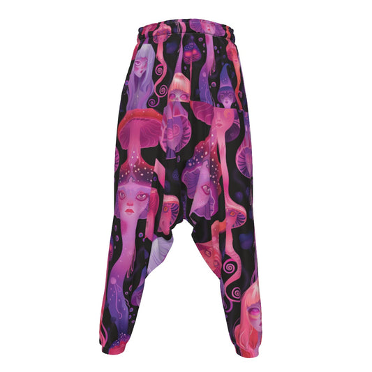 Jellyfish Pastel Laavalamp Harem Festival Psy All-Over Print Men's Loose Trousers