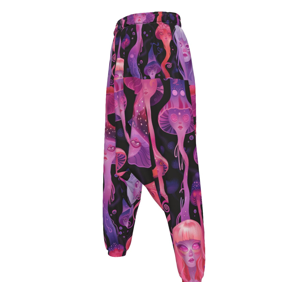 Jellyfish Pastel Laavalamp Harem Festival Psy All-Over Print Men's Loose Trousers