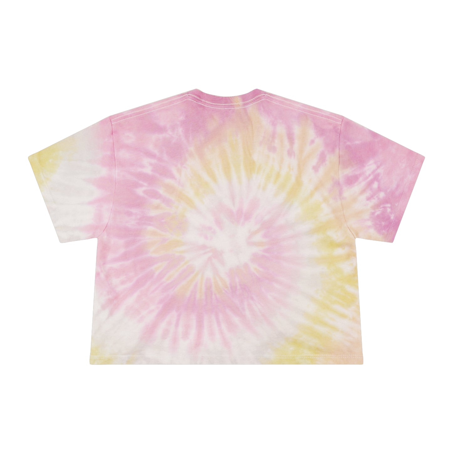 Good Vibes Floral Boho fairy Crop Pastel boxy candy tie dyeWomen's Tie-Dye Crop Tee