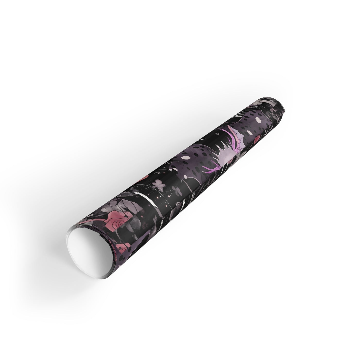 Axolotl Goth Cottagore Drip Black Rose Thorn Float 1 Gift Wrapping Paper Rolls, 1pc