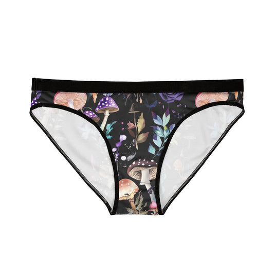 Mushroom Cottagecore Spotted Funji Pastel Scene Drip Panty Women's Underwear (AOP)