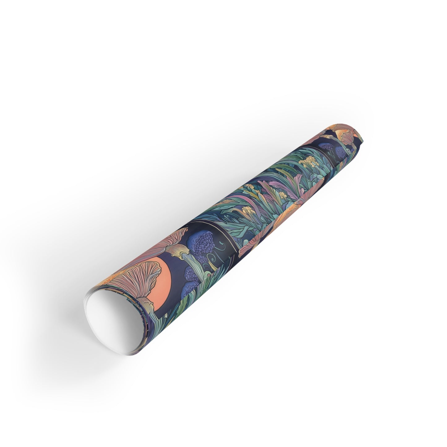 Mushroom Night Field Art Nouveau Gift Wrapping Paper Rolls, 1pc