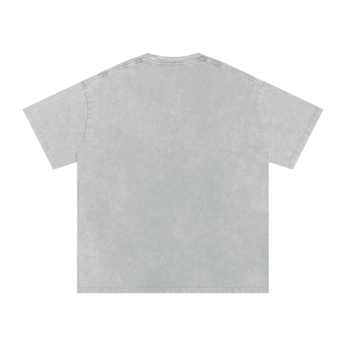 Raccoon Rorshach Moon Lotus Drip Snow Washed Oversized Cotton T-Shirt