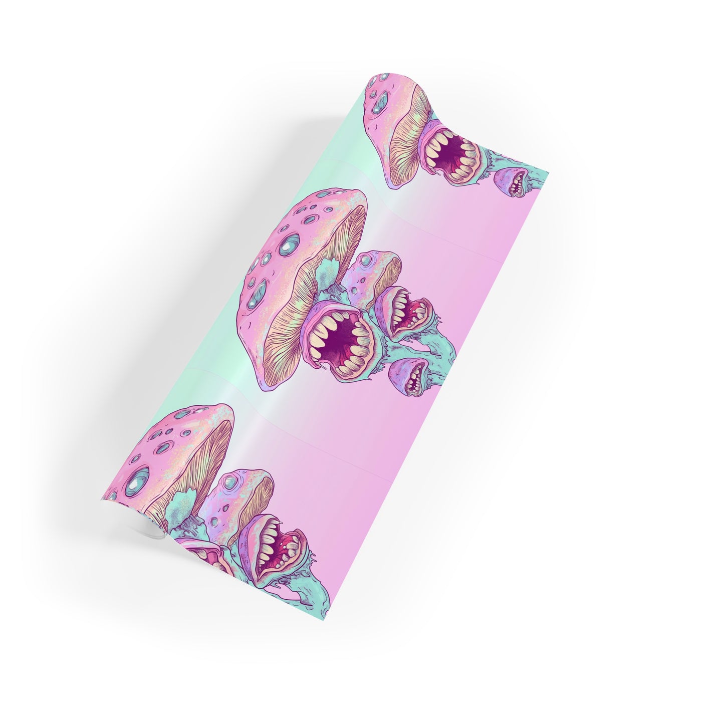 Pastel Ombre Mushroom Gift Wrapping Paper Rolls, 1pc