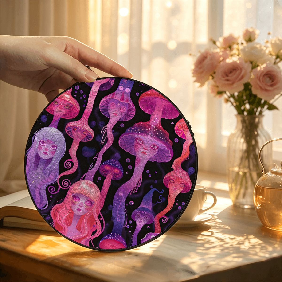 Jellyfish Stained Glass SuncatcherJellyfish Pastel Laava lamp Anime Drip Neon Glow Purple Pink Pastel Rave Goddess Window Hanging