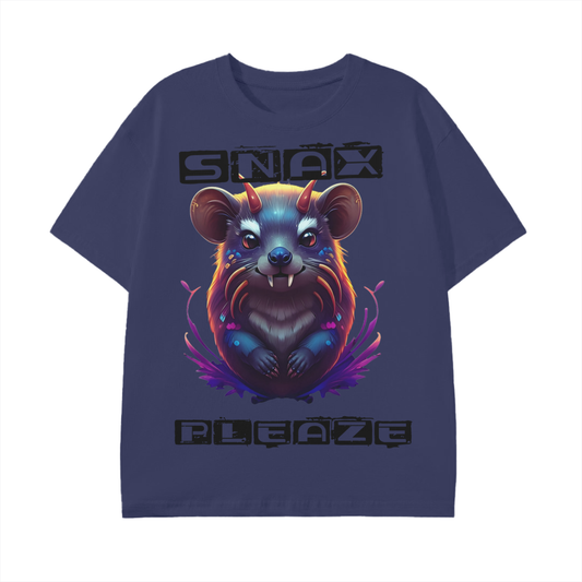 Hyrax Snax Please Yokai Anime Horn Flame Graphic Unisex Classic T-Shirt