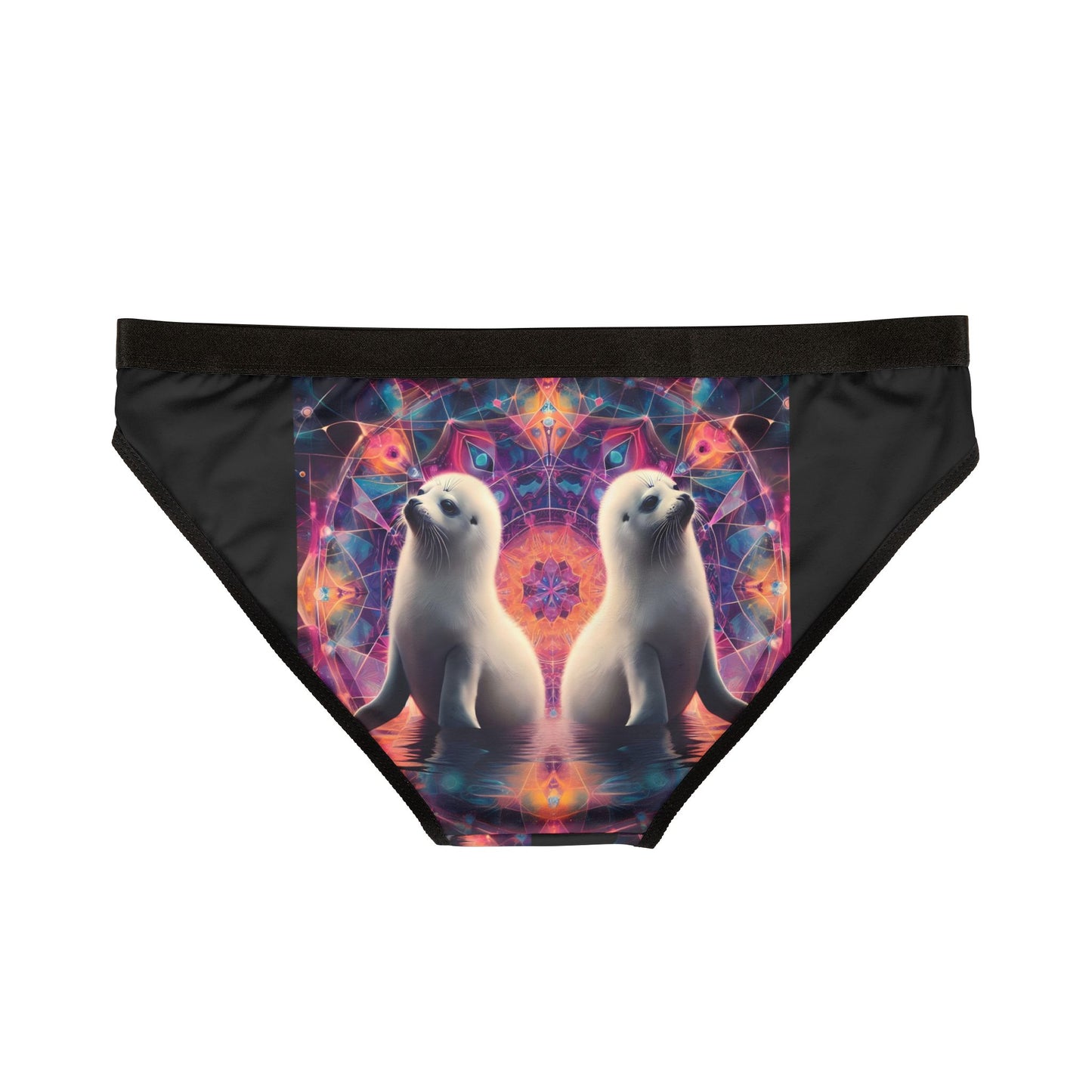 Dancing fractal geometry Psy festival Harp Seals Women's Underwear (AOP)