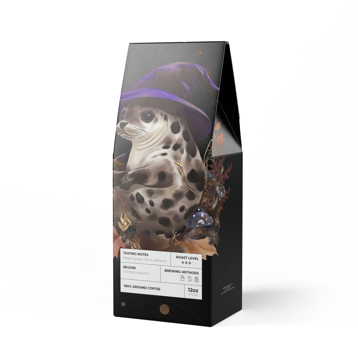 ShamanInk Spotted Seal Fall Chocolate Maple Citrus AlmondCoffee Blend (Medium Roast)
