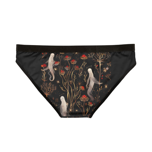 Ghost floral drip fall scene Women's Underwear (AOP)