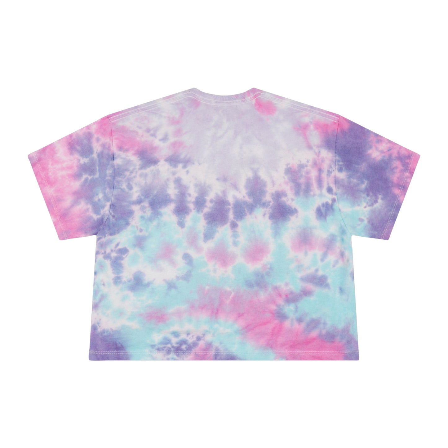 Good Vibes Floral Boho fairy Crop Pastel boxy candy tie dyeWomen's Tie-Dye Crop Tee