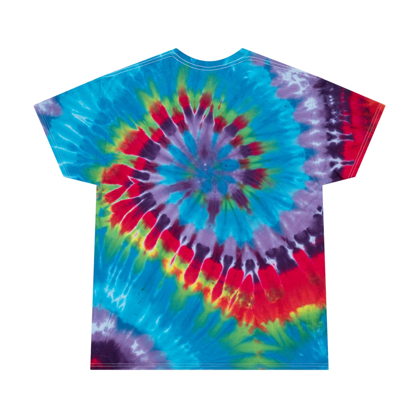 BobaCat Chibi big eyes Pastel Tie-Dye Tee, Spiral