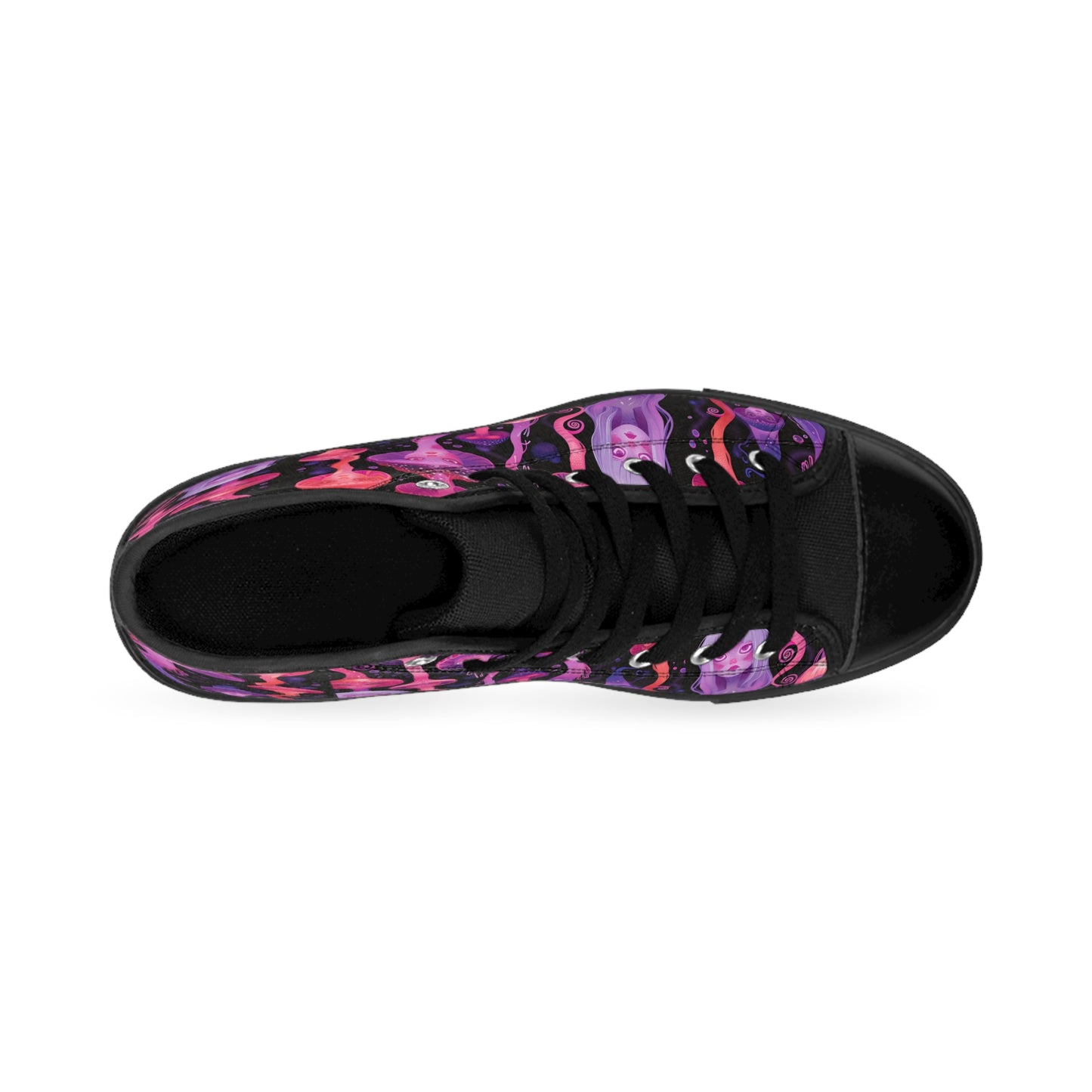 UV Anime Jellyfish Neon Purple Pink Lilac Pastel Floating Flowy Goddess Spirit Men's Classic Sneakers