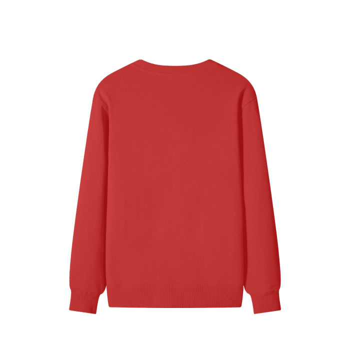 Rustic Crow Horned Samurai Night Sage Red Moon Streetwear Pullover Classic Sweater - 300 GSM