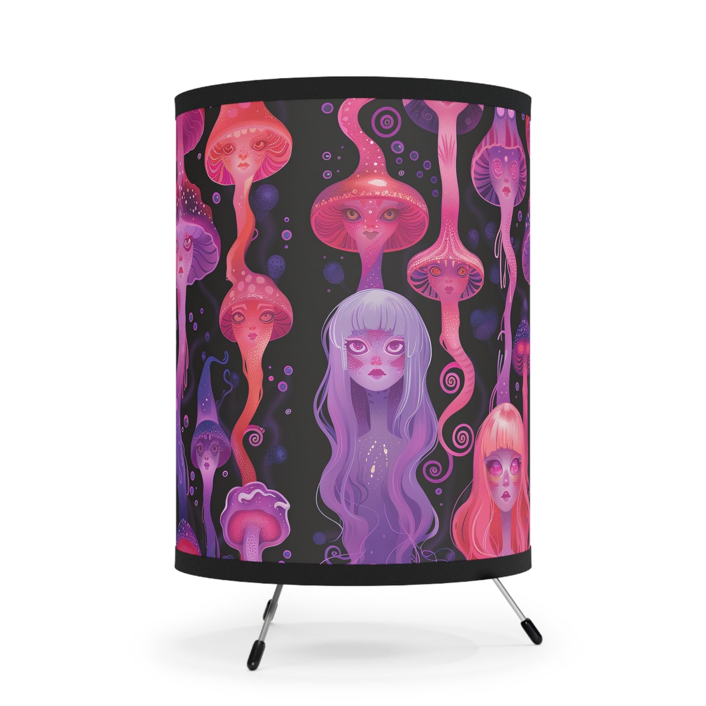 Jellyfish UV Pastel Lava Lamp Spirit Drip Tripod Lamp with High-Res Printed Shade, US\CA plug